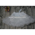 100% polyester baby girls white tutu skirt